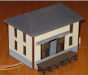 Download the .stl file and 3D Print your own  Trackside Warehouse HO scale model for your model train set.